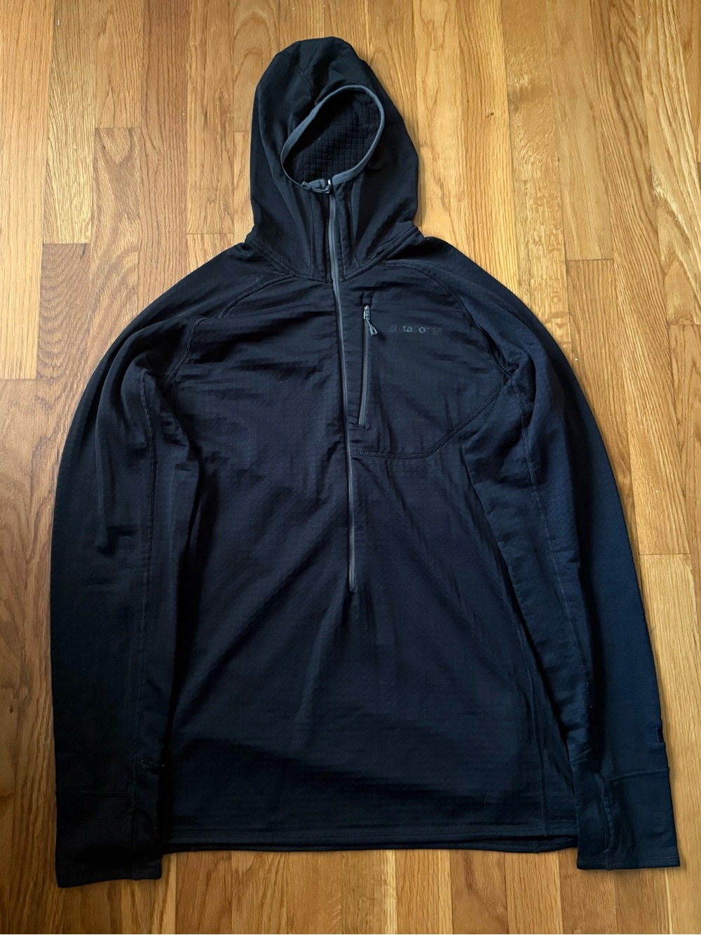 Patagonia R1 Half Zip Hoody Jacket Men’s Large Black